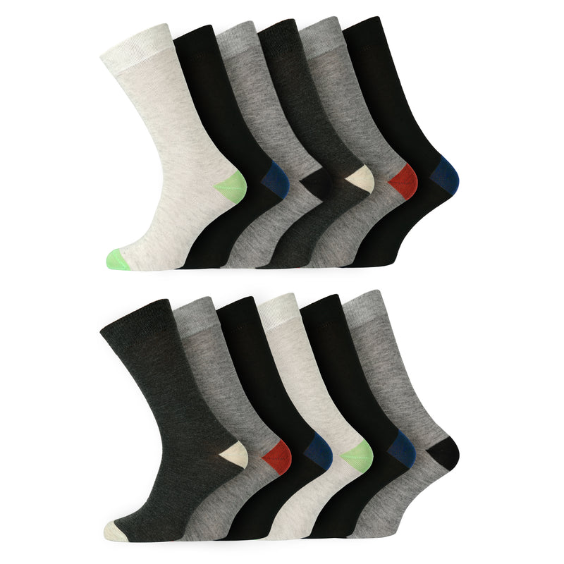 Mens Everyday Design Socks Heel & Toe