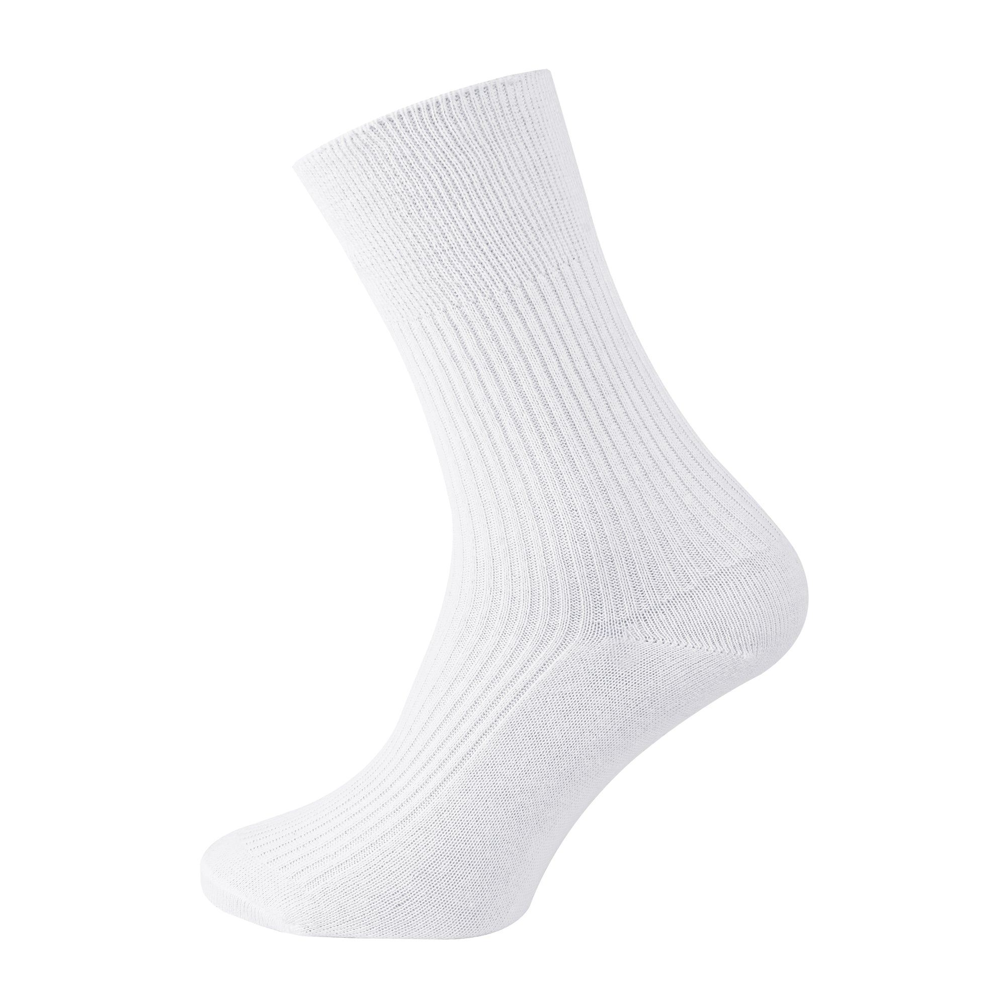 Men's 100% Cotton Socks Non Elastic Assorted Colours Smooth Toe Seam UK 6-11