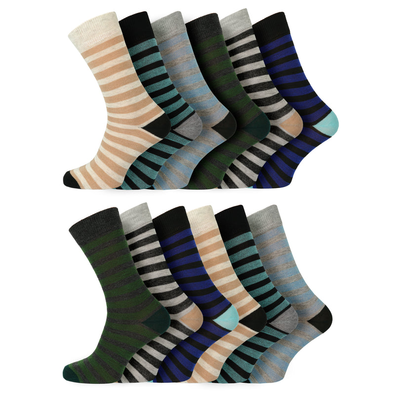 Mens Everyday Design Socks Bold Stripes