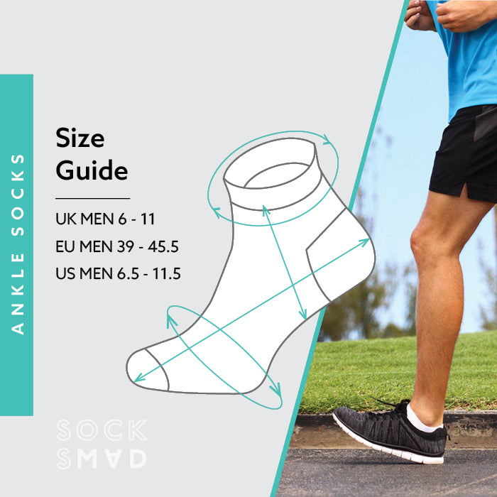12 Pairs Men's Plain Black Everyday Trainer Socks