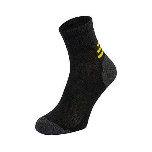 Socksmad Low Cut Work Socks – Mens Socks for Work Boots – Reìnforced Heels and Toes Hunter Boot Socks – Enhanced Cushion Support – Comfortable Design – Ideal for Mechanics, Construction Workers