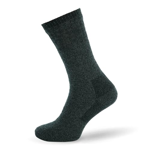 Men's Wool Socks, 4 Pairs Winter Thick Hiking Socks, Thermal Breathable Crew Mens Socks for Outdoors