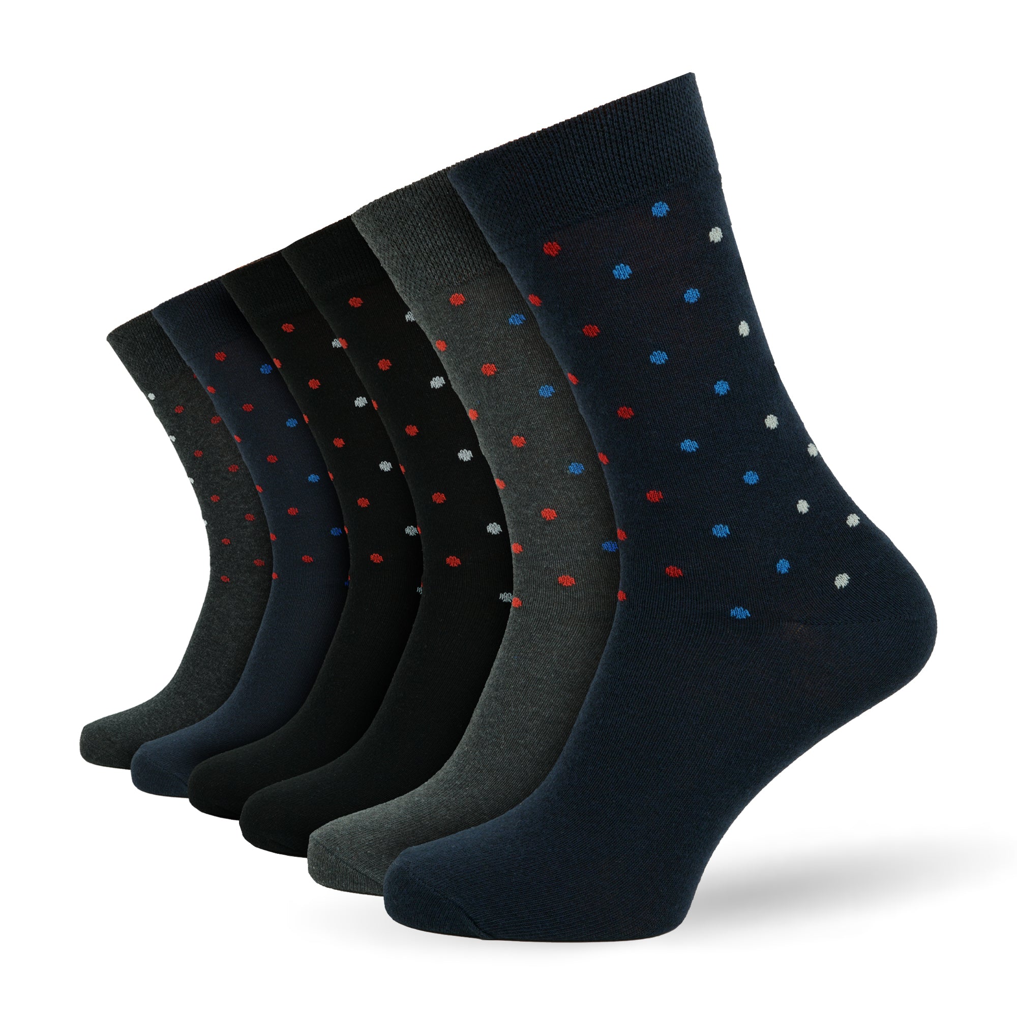 Men's 12 Pair Polka Dot Socks – Cotton Rich UK 6-11