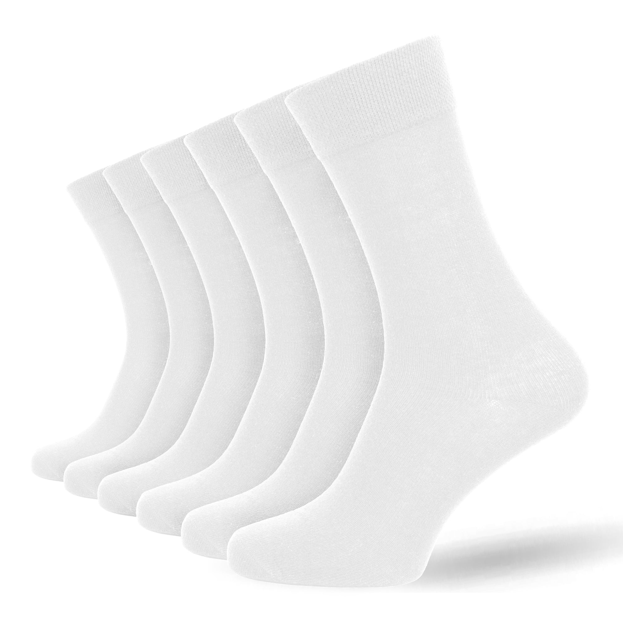 Men's 12 Pair Plain White Socks – Cotton Rich UK 6-11