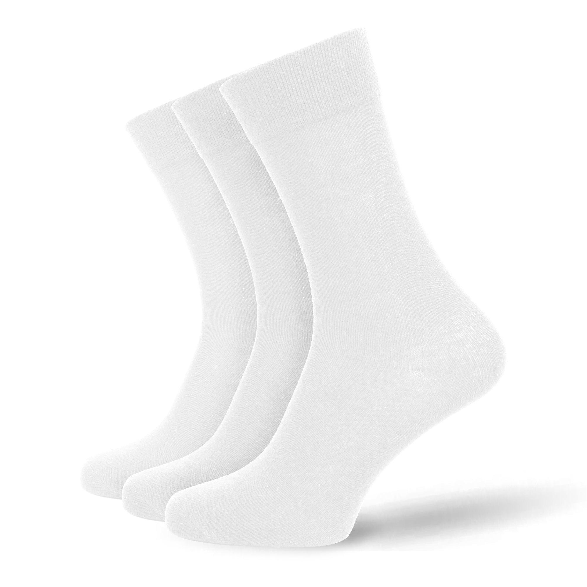 Men's 12 Pair Plain White Socks – Cotton Rich UK 6-11