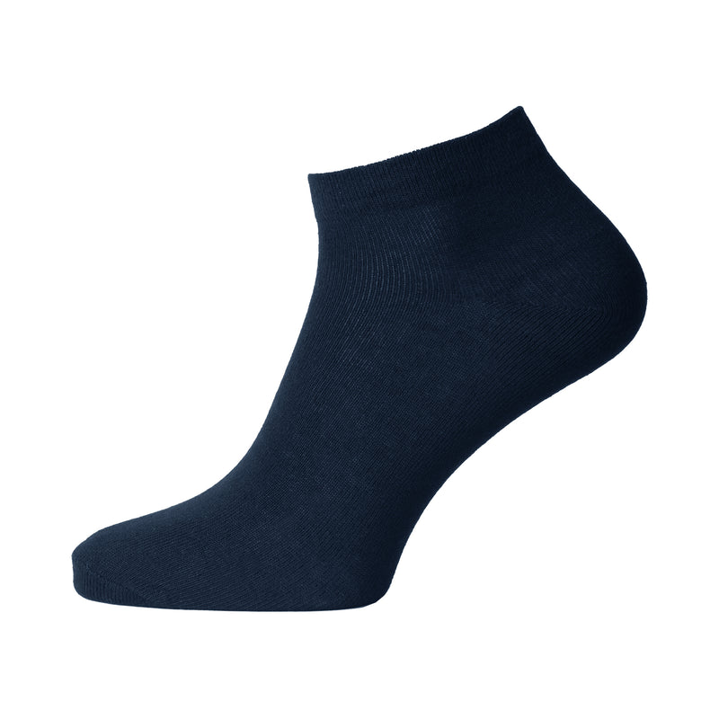 12 Pairs Men's Plain Black Navy Grey Everyday Trainer Socks