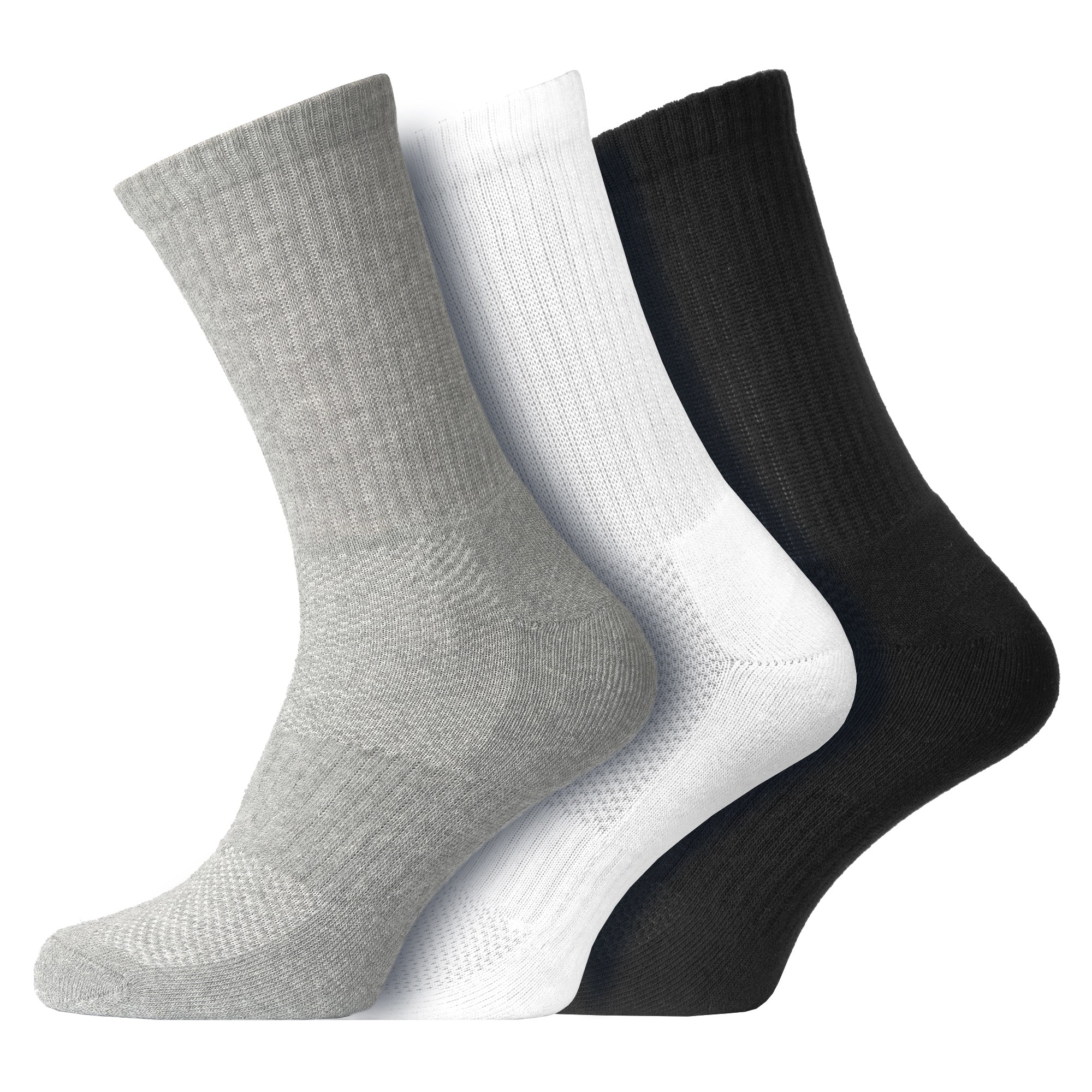 Men's Full Cushioned Ankle Performance Sports Socks with Arch Foot Support