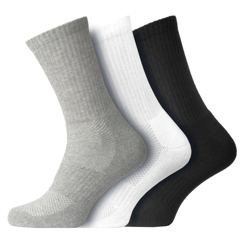 Men's Full Cushioned Ankle Performance Sports Socks with Arch Foot Support