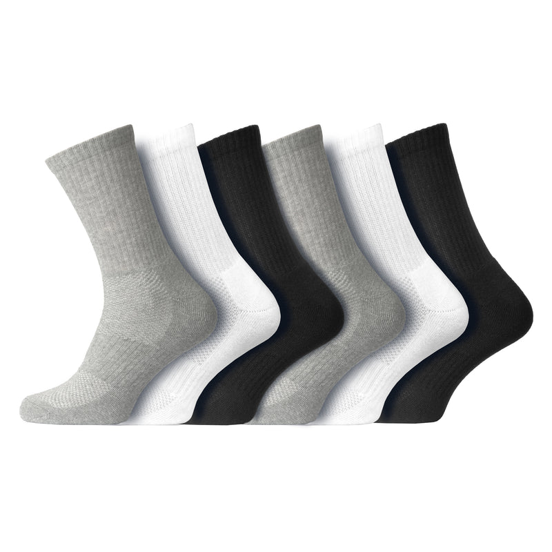 Men's Full Cushioned Ankle Performance Sports Socks with Arch Foot Support