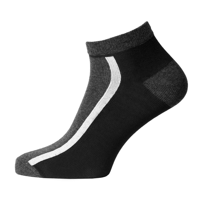 12 Pairs Men's Designer Trainer Socks Stripe Design