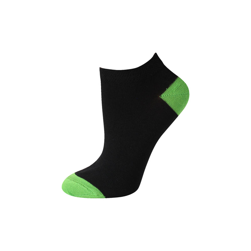 Ladies Contrast Heel & Toe Trainer Socks
