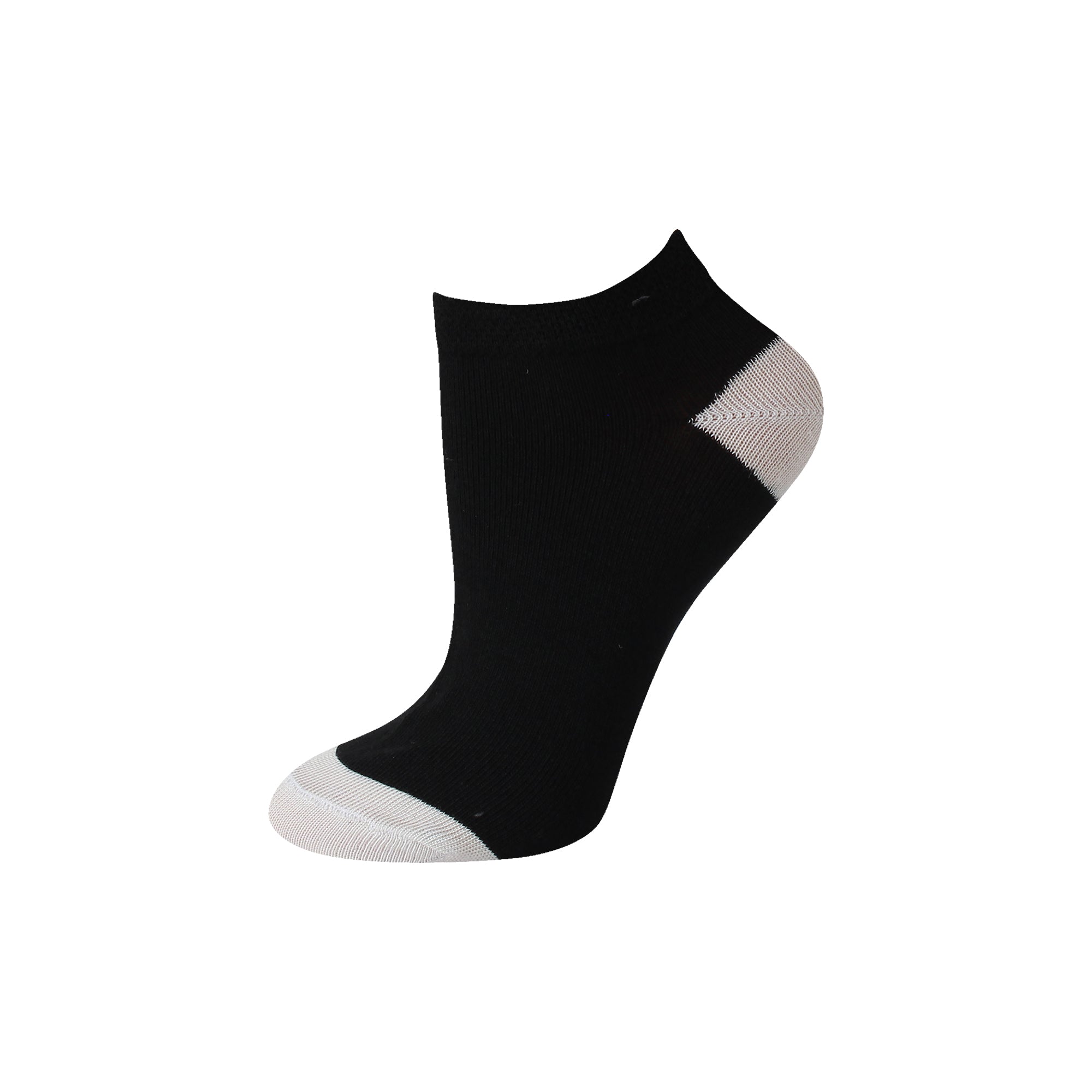Ladies Contrast Heel & Toe Trainer Socks