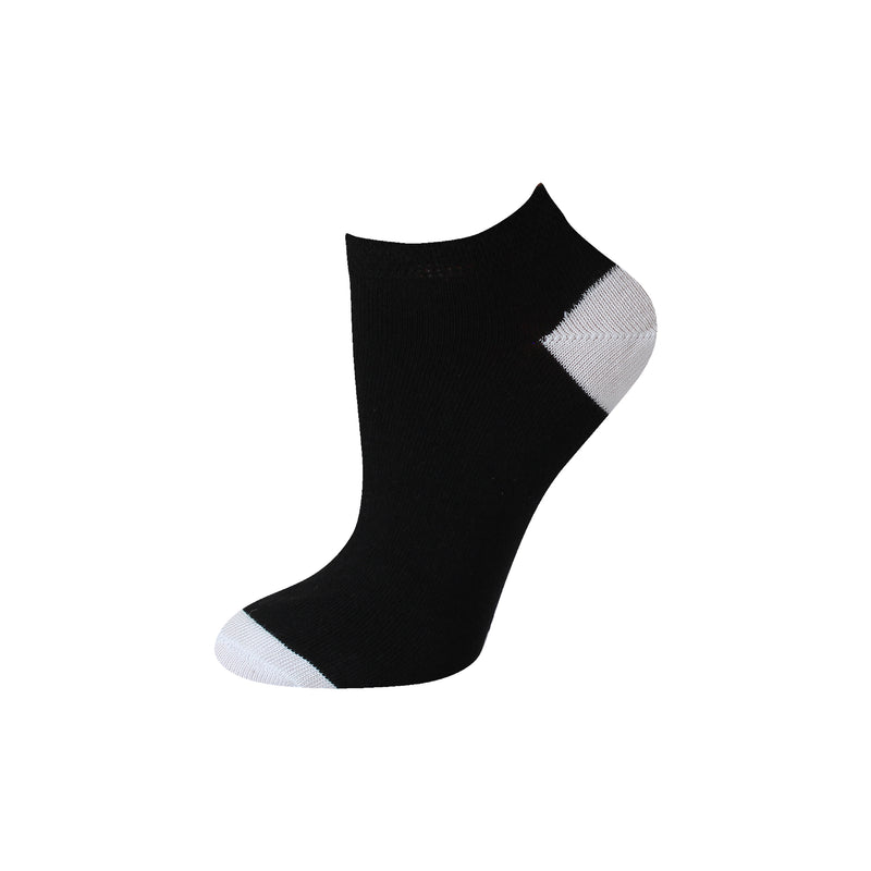 Ladies Contrast Heel & Toe Trainer Socks