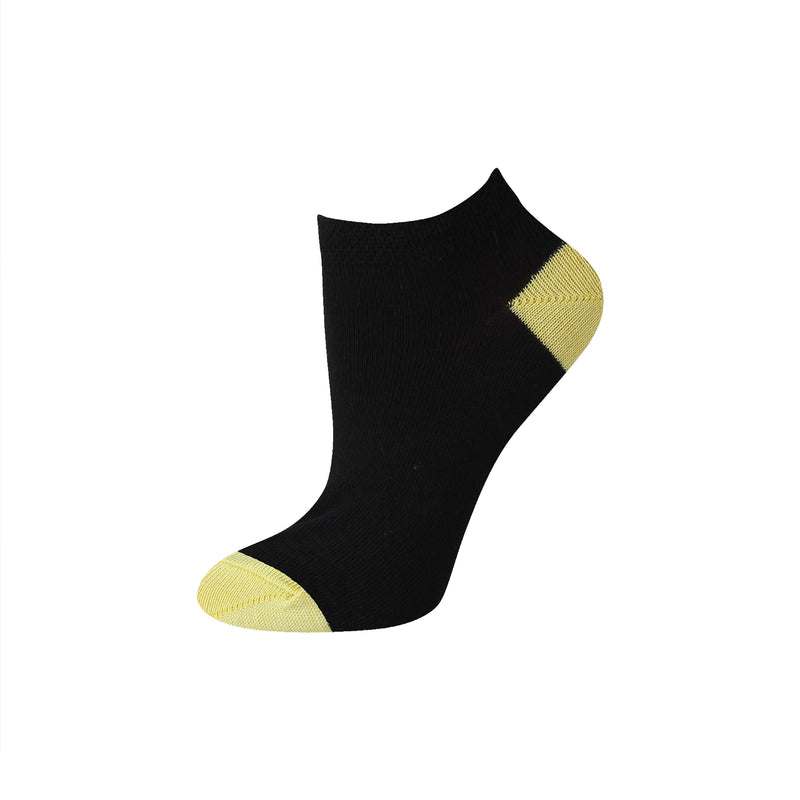 Ladies Contrast Heel & Toe Trainer Socks