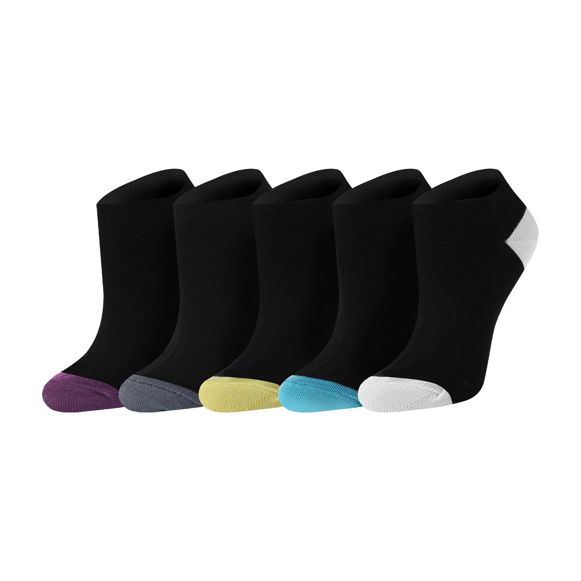 Ladies Contrast Heel & Toe Trainer Socks