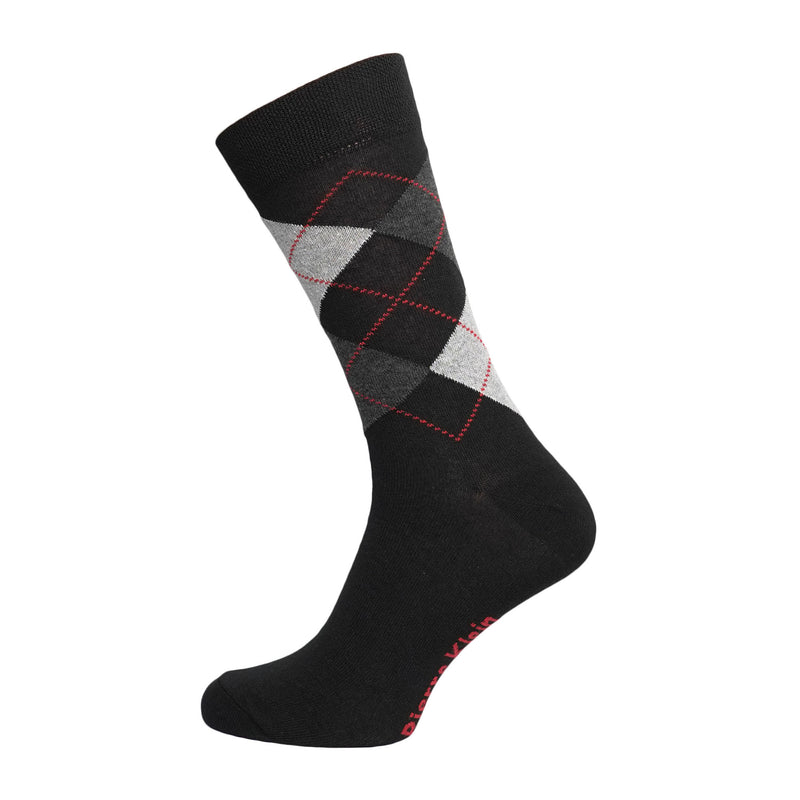 Mens Cotton Rich Classic Quality Dress Socks - MULTI MIX