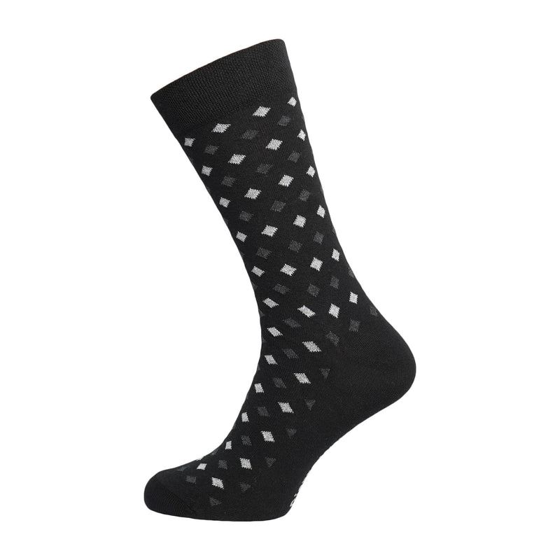 Mens Cotton Rich Classic Quality Dress Socks - MULTI MIX