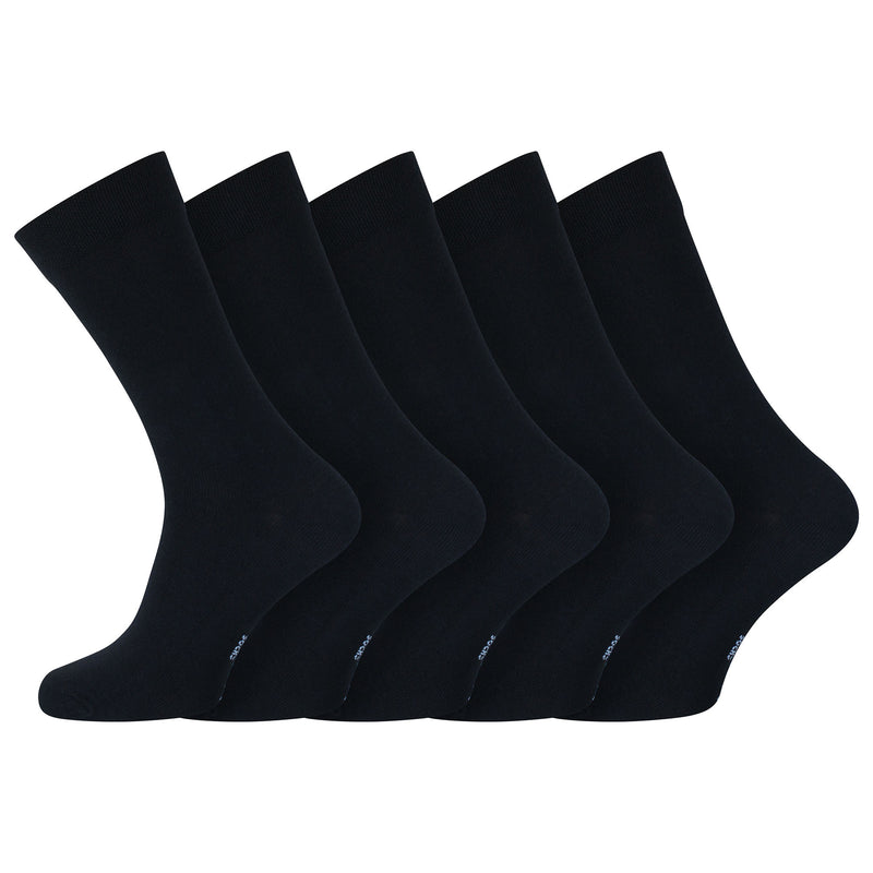 Mens Cotton Rich Classic Quality Dress Socks - MULTI MIX