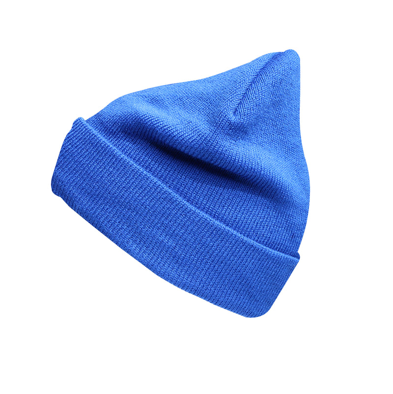 Mens LED Lighted USB Rechargeable Warm Acrylic Beanie Hat - Blue