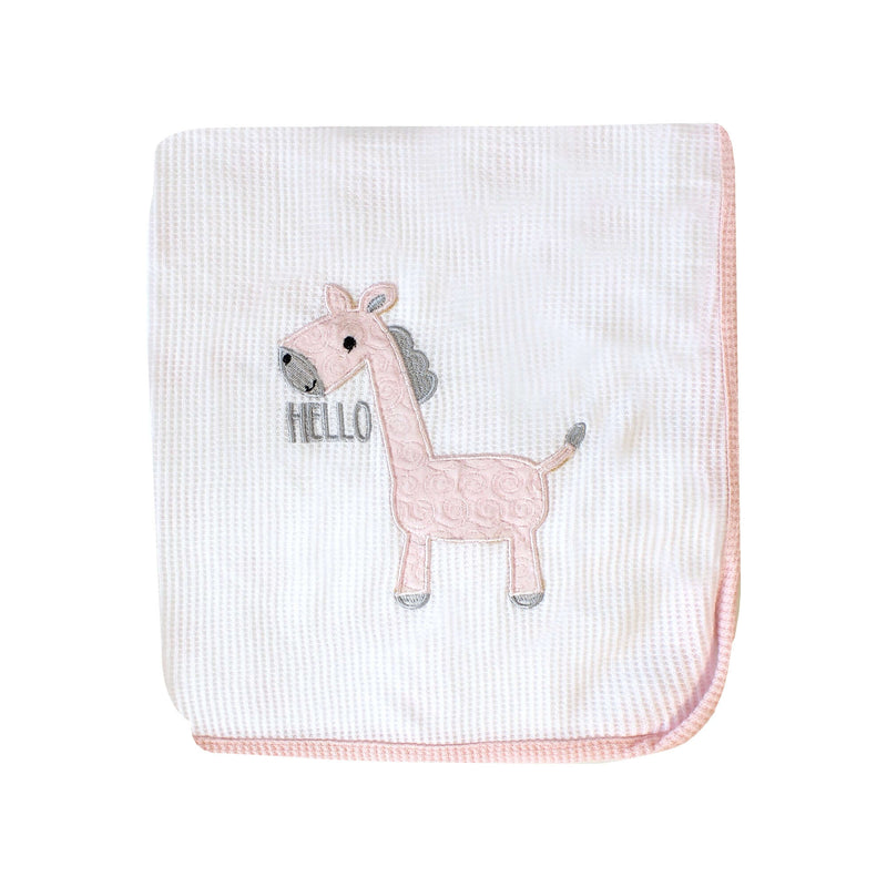 100% Cotton Extra Soft Baby Cellular Blankets Crib Moses Basket Cot Pram 2 Pack