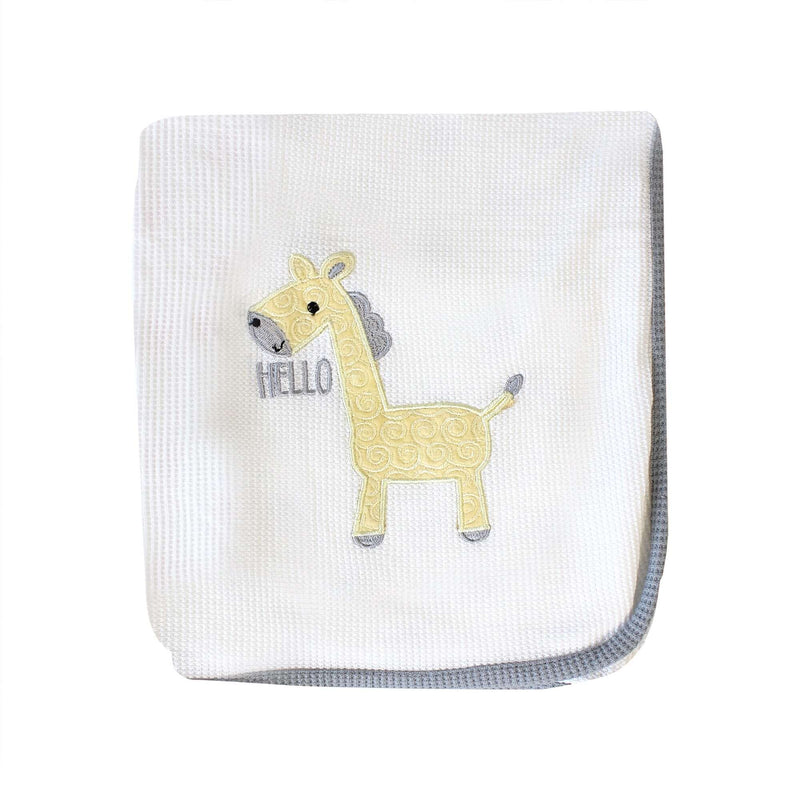 100% Cotton Extra Soft Baby Cellular Blankets Crib Moses Basket Cot Pram 2 Pack