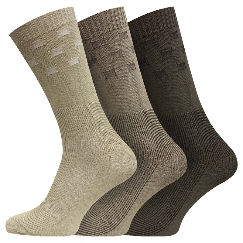 Mens Diabetic Socks Organic Cotton with Bamboo Unique Non Elastic Welt Design UK 7-11