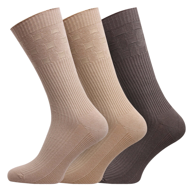 Mens Diabetic Socks Organic Cotton with Bamboo Unique Non Elastic Welt Design UK 7-11