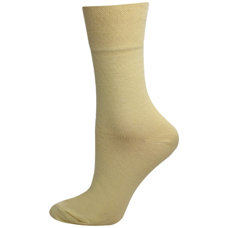 Ladies Non Elastic Soft Cotton Ankle Socks Black/Pastel 6 Pairs