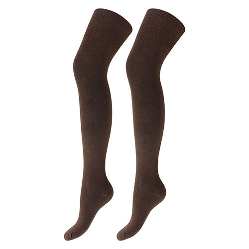 Over the knee brown socks deals