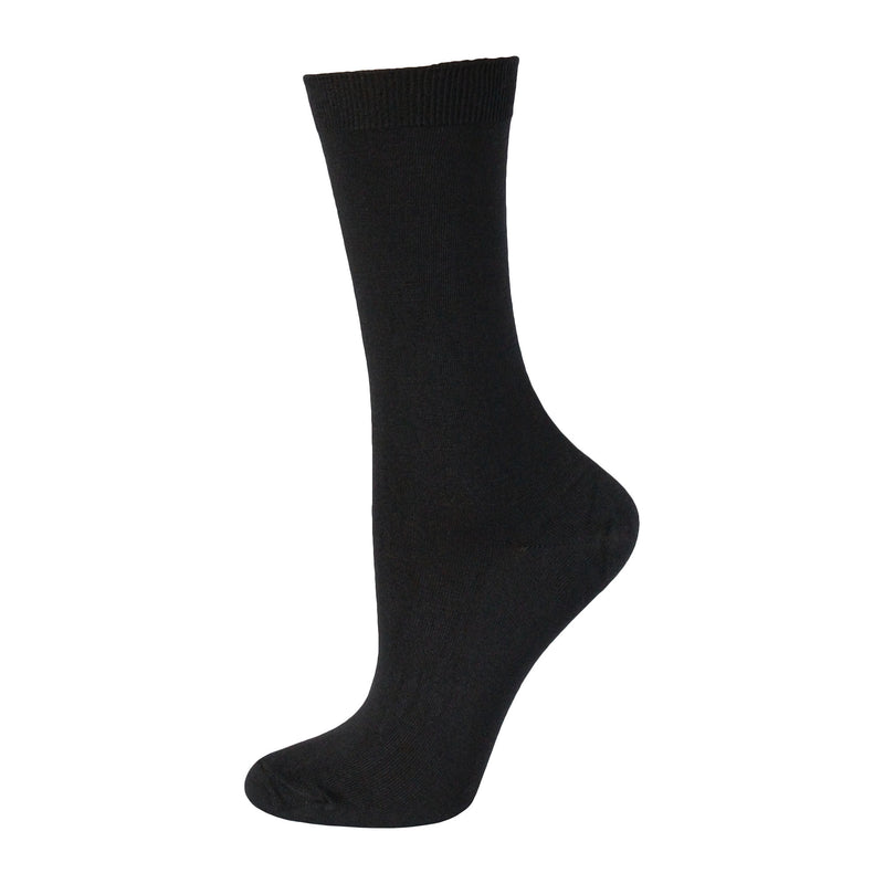 Ladies LIGHTWEIGHT Extra Fine Knit Thermal Socks Black Assorted