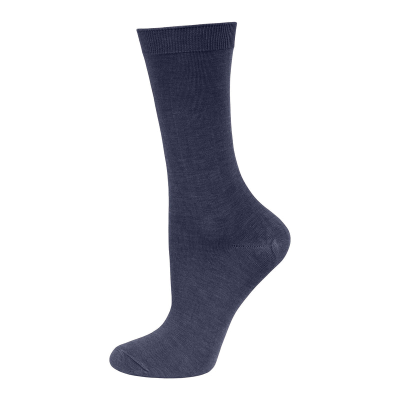 Ladies LIGHTWEIGHT Extra Fine Knit Thermal Socks Black Assorted