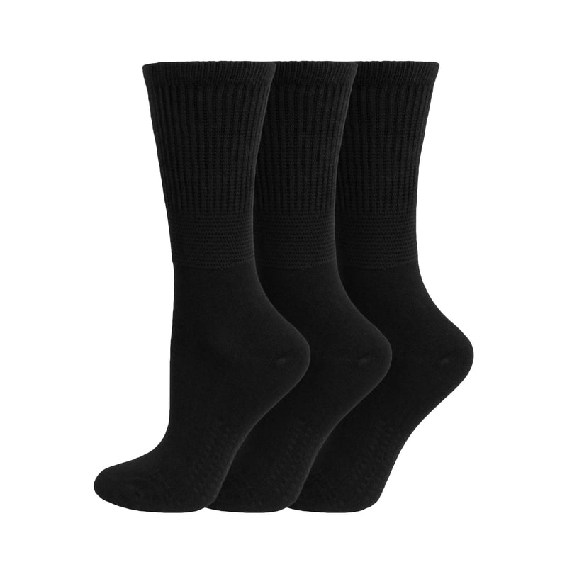 Ladies EXTRA WIDE Diabetic Bamboo Socks - Assorted