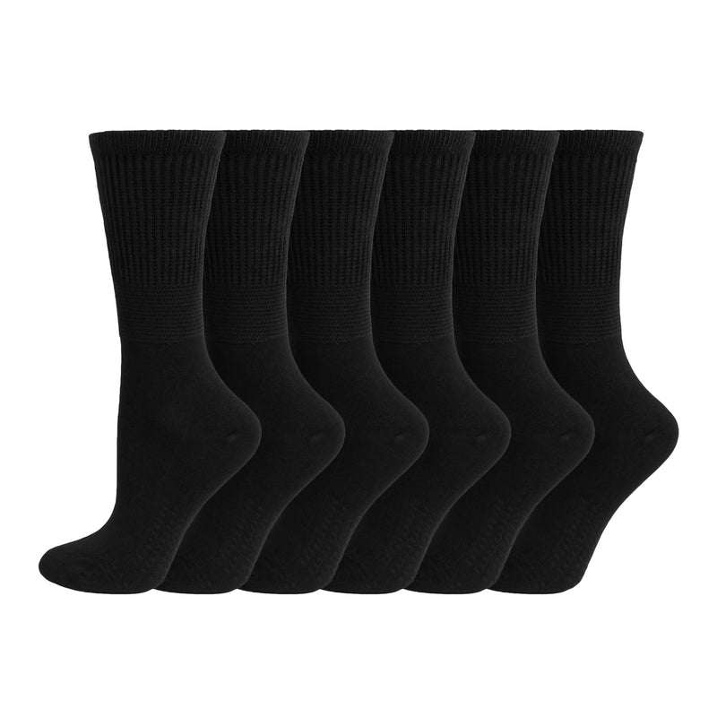 Ladies EXTRA WIDE Diabetic Bamboo Socks - Assorted