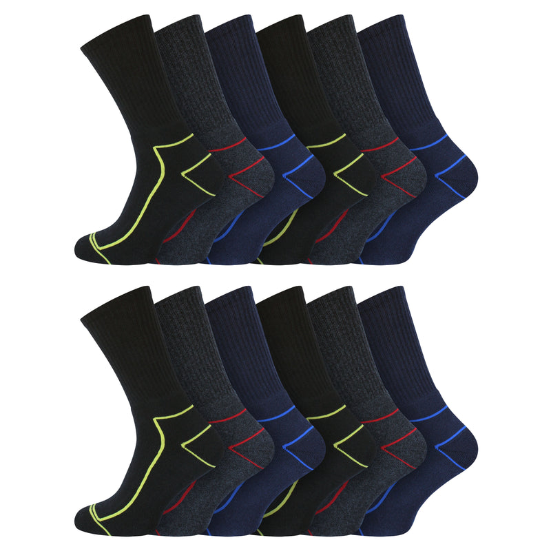 Mens Heavy Duty Bigfoot Regular Smooth Seam Work Socks