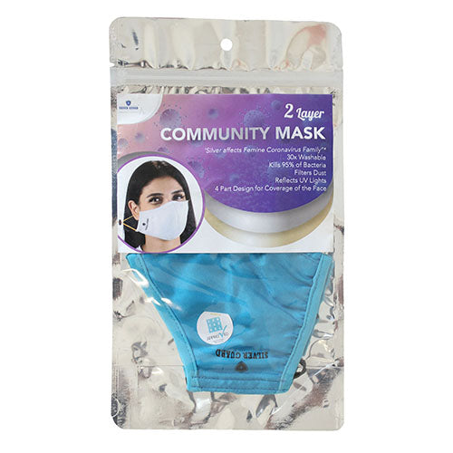 Silver Guard Face Mask-Blue-Pack