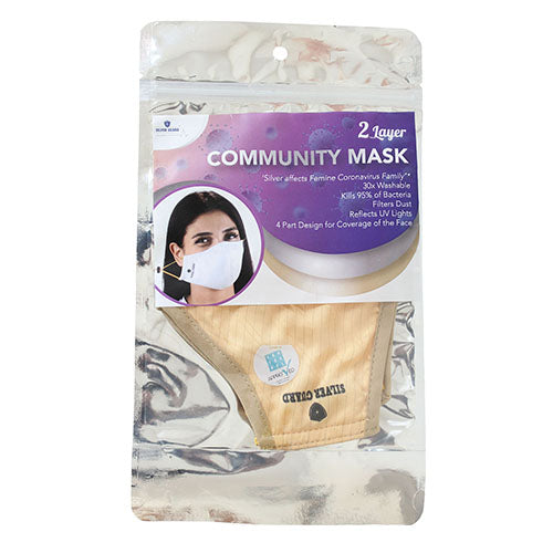 Silver Guard Face Mask-Gold-Pack