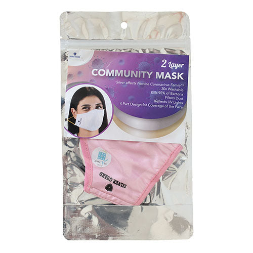 Silver Guard Face Mask-Pink-Pack